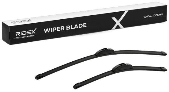 2x RIDEX Scheibenwischer Satz Wischerblätter Satz Vorne Länge 1: 600mm Länge 2: Bild 2x RIDEX Scheibenwischer Satz Wischerblätter Satz Vorne Länge 1: 600mm Länge 2: