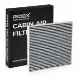 RIDEX 424I0375 Innenraumfilter Pollenfilter Aktivkohlefilter Höhe: 25 Breite: