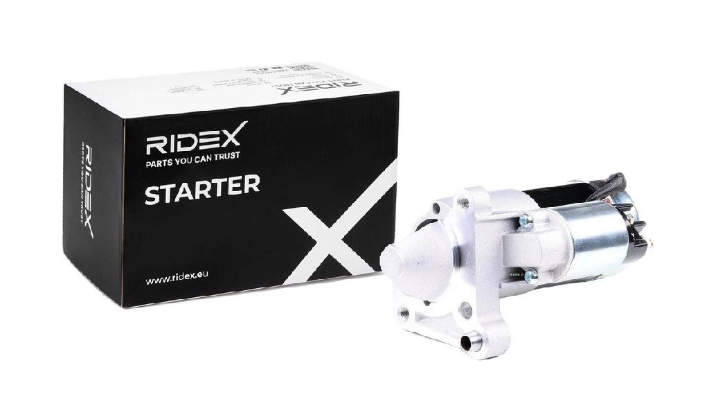RIDEX Motor Starter/Anlasser 1,7kW für RENAULT Clio 1I (BB0/1/2, CB0/1/2) KANGOO
