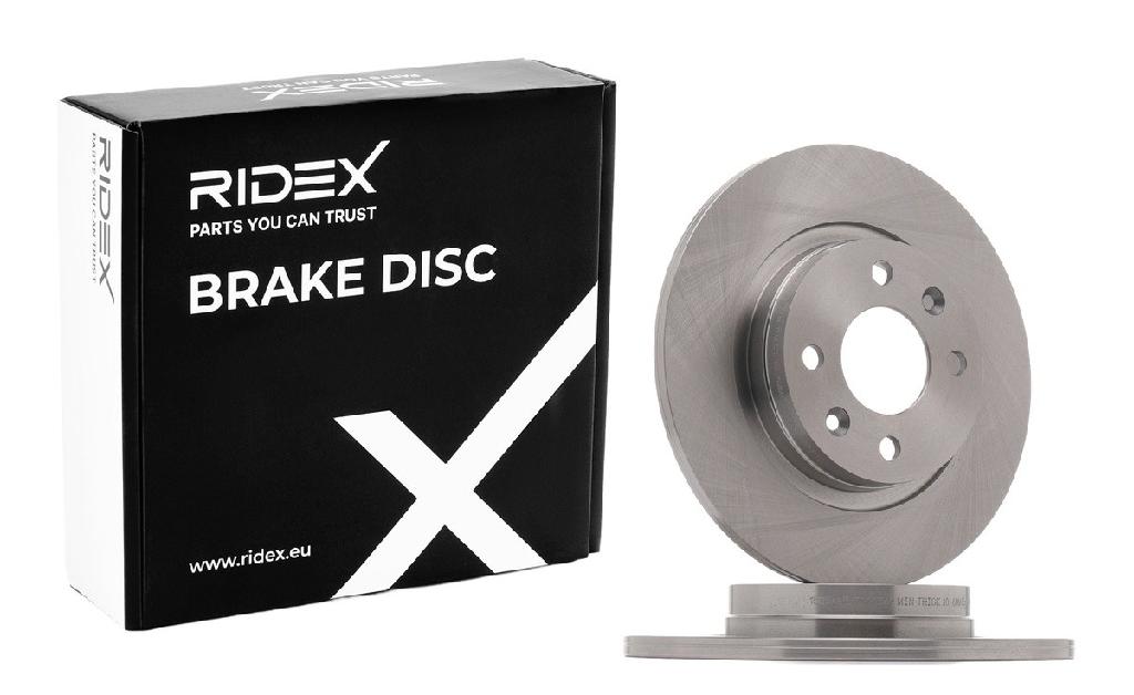 RIDEX 82B0078 2x Bremsscheiben Vorne Ø258,7mm voll für RENAULT Twingo 1I