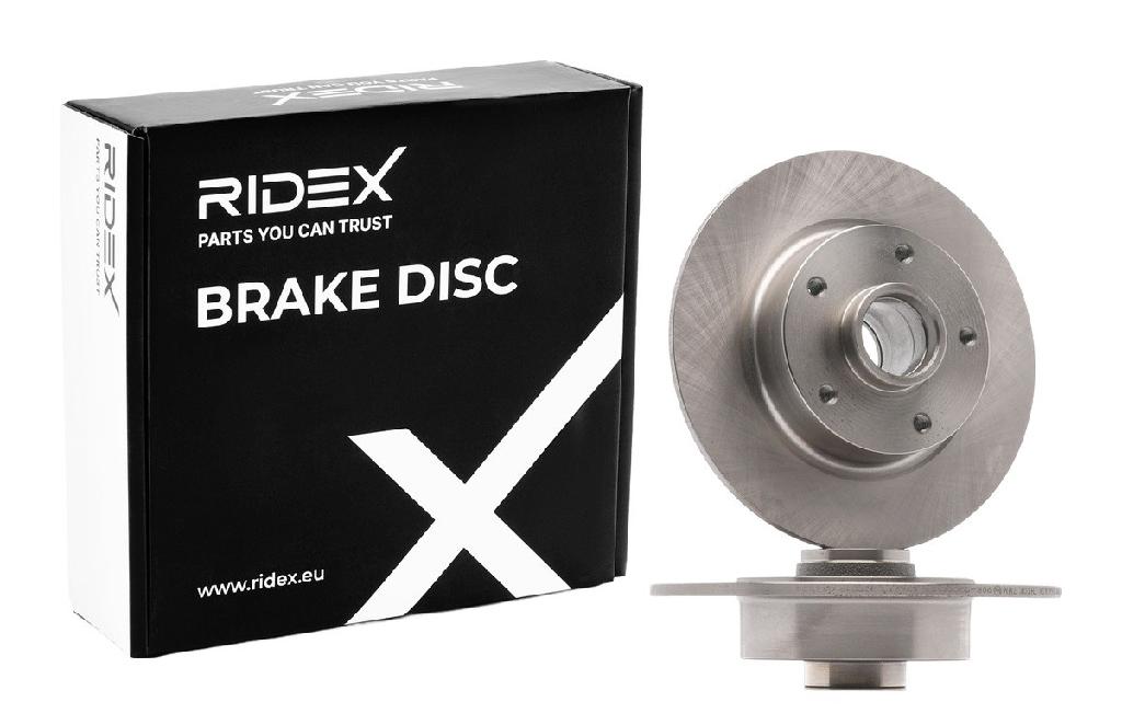 RIDEX 82B0540 2x Bremsscheiben Hinten Ø260,2mm voll für RENAULT 432001539R