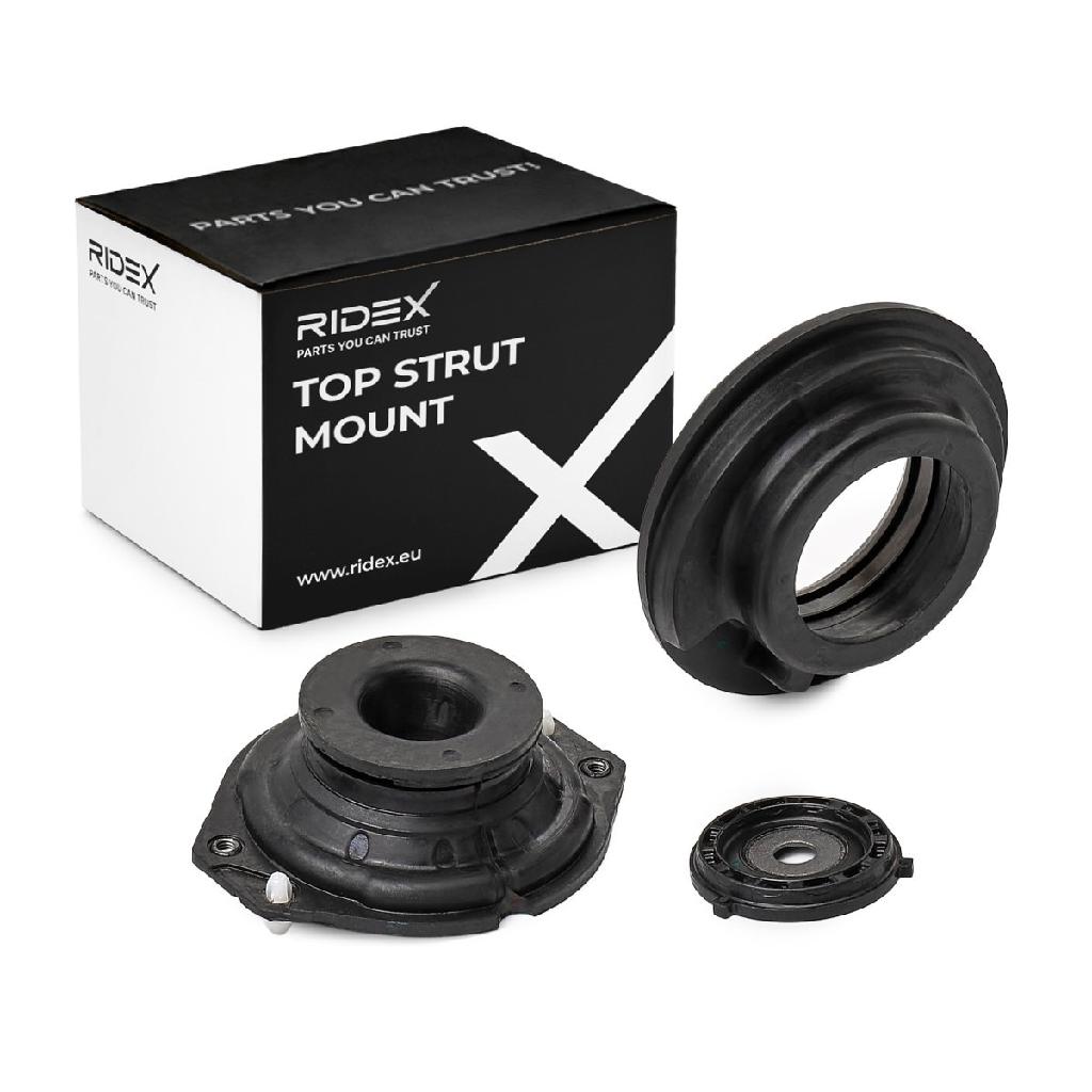 RIDEX 1180S0178 Federbeinstützlager Vorne für RENAULT Clio 1I (BB0/1/2, CB0/1/2)