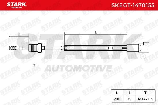 STARK SKEGT-1470155 Abgastemperatursensor 2-Polig für FORD MONDEO III Kombi Bild STARK SKEGT-1470155 Abgastemperatursensor 2-Polig für FORD MONDEO III Kombi