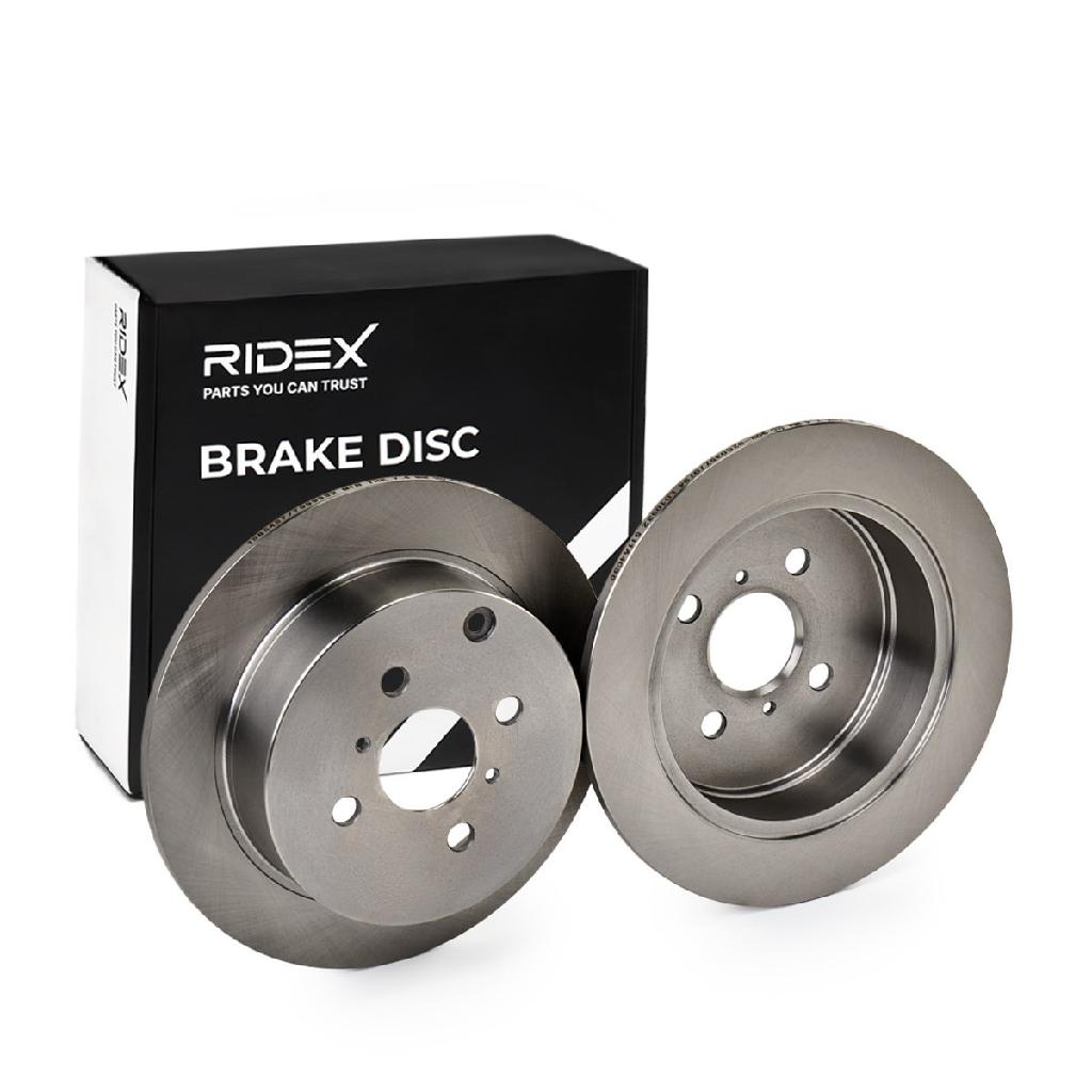 RIDEX 82B0091 2x Bremsscheiben Hinten Ø269mm voll für TOYOTA 1132107700