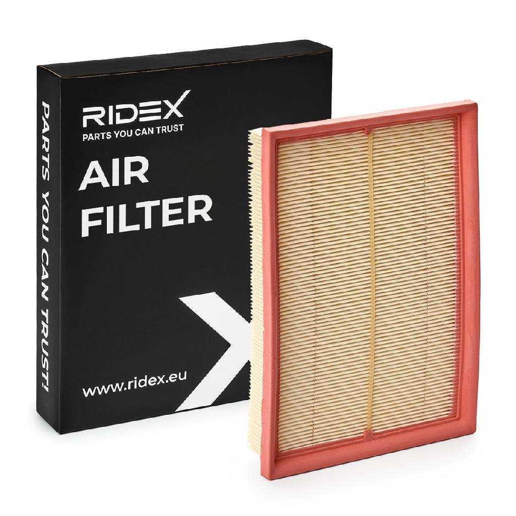 RIDEX 8A0024 Motor Luftfilter Auto RechtEckig Filtereinsatz Umluftfilter für PKW