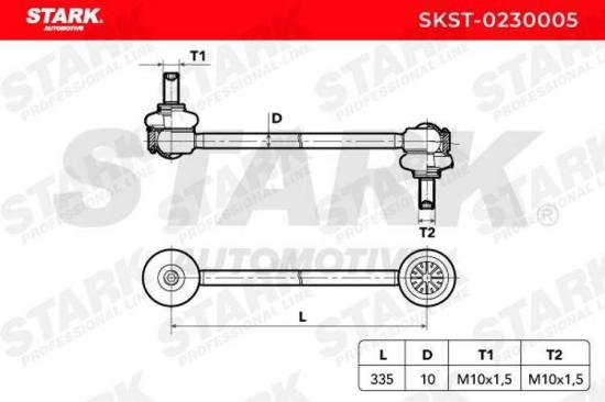 STARK 1x Koppelstange Stabilisator Vorne beidseitig für RENAULT für CITROËN Bild STARK 1x Koppelstange Stabilisator Vorne beidseitig für RENAULT für CITROËN