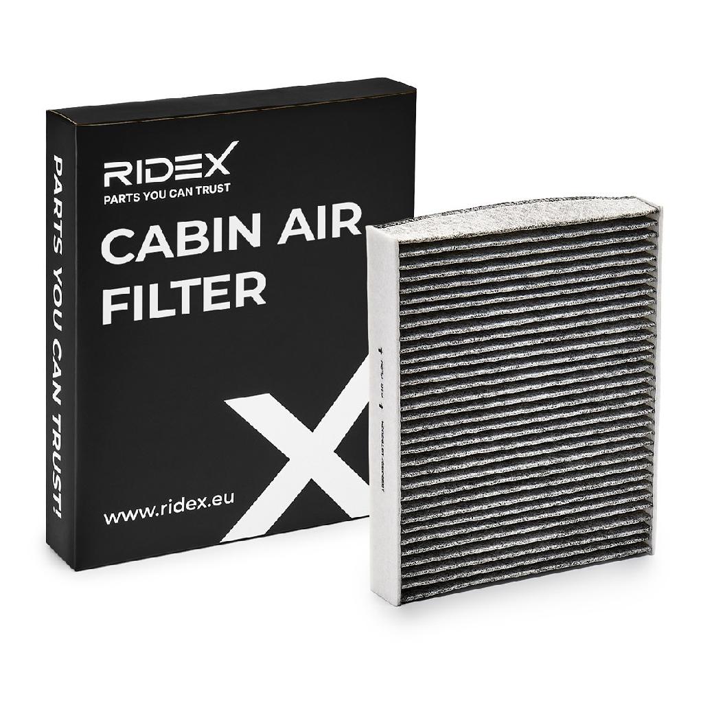 RIDEX 424I0496 Innenraumfilter Pollenfilter Aktivkohlefilter Höhe: 35 Breite: