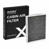 RIDEX 424I0496 Innenraumfilter Pollenfilter Aktivkohlefilter Höhe: 35 Breite: