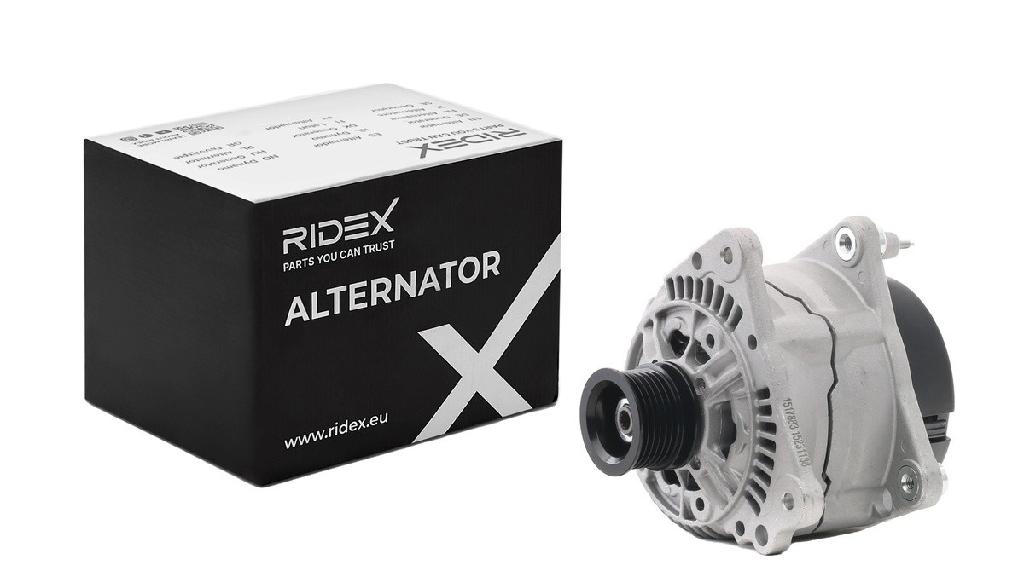 RIDEX 4G0784 Lichtmaschine 90A 12V Drehrichtung im Uhrzeigersinn mit für VW