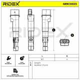 RIDEX 689C0023 Zündspule für VW Golf 1V Schrägheck (1J1) 22905100E 22905100H