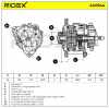 RIDEX 4G0944 Lichtmaschine 95A 12V Drehrichtung im Uhrzeigersinn mit für FORD Bild RIDEX 4G0944 Lichtmaschine 95A 12V Drehrichtung im Uhrzeigersinn mit für FORD