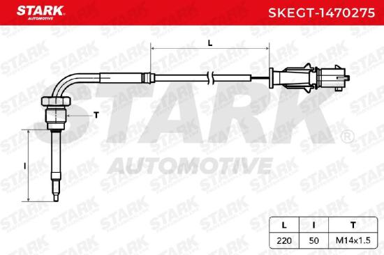 STARK SKEGT-1470275 Abgastemperatursensor 2-Polig für SUZUKI SX4 (EY, GY) Bild STARK SKEGT-1470275 Abgastemperatursensor 2-Polig für SUZUKI SX4 (EY, GY)