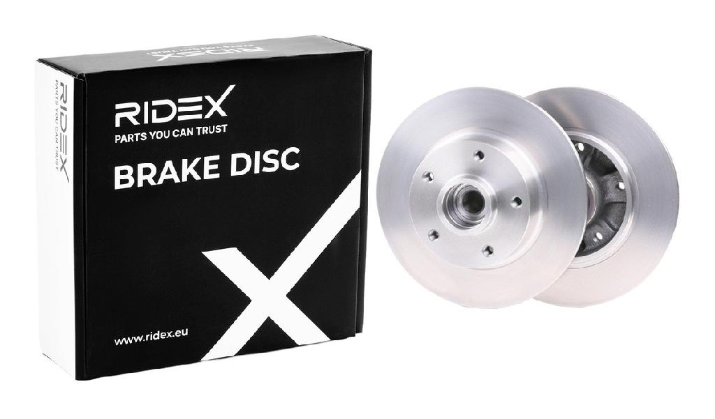RIDEX 82B0993 2x Bremsscheiben Hinten Ø260,2mm voll für RENAULT 432001539R