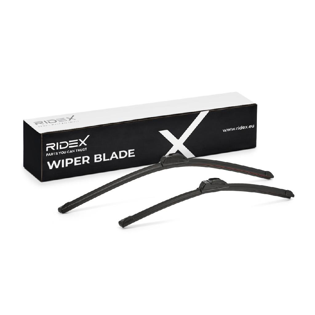 RIDEX Scheibenwischer Satz Wischerblätter Satz mit Spoiler Vorne Länge 1: 650mm