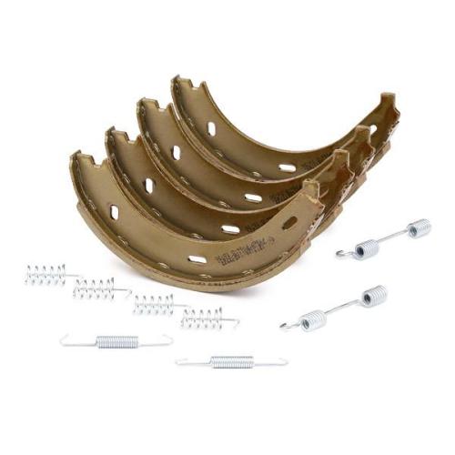 RIDEX Bremsbacken Satz für Trommelbremse Hinten mit Zubehör mit Handbremshebel Bild RIDEX Bremsbacken Satz für Trommelbremse Hinten mit Zubehör mit Handbremshebel