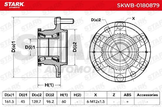 STARK SKWB-0180879 Radlagersatz pro 1 Rad Vorne beidseitig für HYUNDAI Bild STARK SKWB-0180879 Radlagersatz pro 1 Rad Vorne beidseitig für HYUNDAI