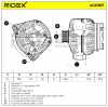 RIDEX 4G0367 Lichtmaschine 150A 14V Drehrichtung im Uhrzeigersinn mit Bild RIDEX 4G0367 Lichtmaschine 150A 14V Drehrichtung im Uhrzeigersinn mit