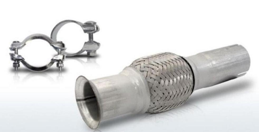 VEGAZ Flexrohr Auspuff Abgasrohr Ø50mm mit Anbauteilen UFR-424 für RENAULT