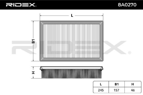 RIDEX 8A0270 Motor Luftfilter Filtereinsatz Umluftfilter für OPEL AGILA Bild RIDEX 8A0270 Motor Luftfilter Filtereinsatz Umluftfilter für OPEL AGILA