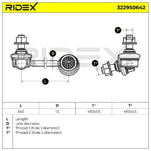 RIDEX 1x Koppelstange Stabilisator Vorne links für BMW X3 (F25) X4 (F26) Bild RIDEX 1x Koppelstange Stabilisator Vorne links für BMW X3 (F25) X4 (F26)
