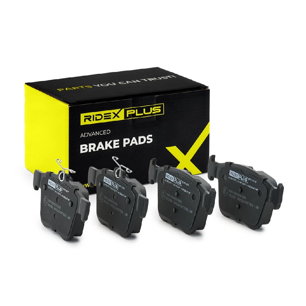 RIDEX PLUS Bremsbelagsatz Bremsbeläge Hinten für VW Golf 5II Schrägheck TIGUAN