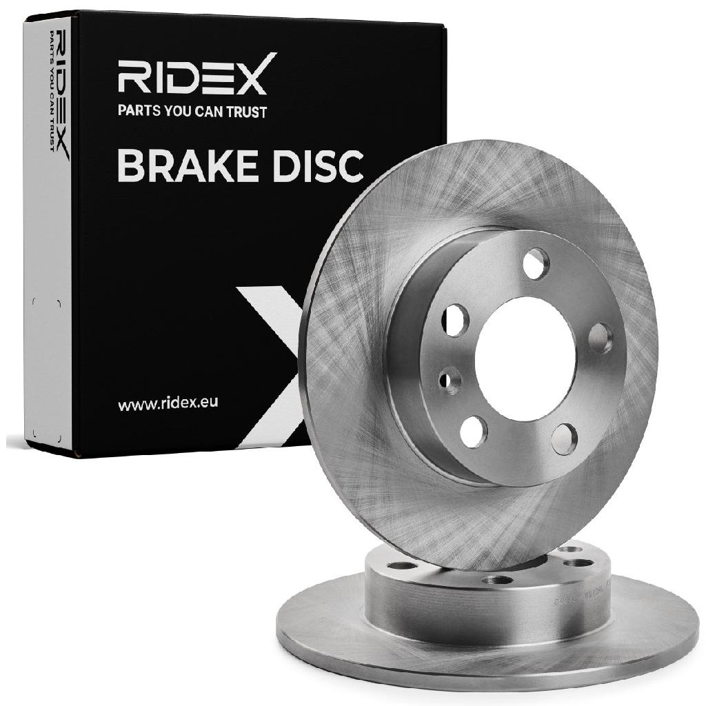 RIDEX 82B0003 2x Bremsscheiben Hinten Ø232mm voll für VW Golf 1V Schrägheck
