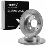 RIDEX 82B0003 2x Bremsscheiben Hinten Ø232mm voll für VW Golf 1V Schrägheck