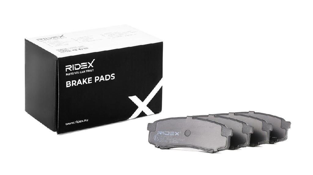 RIDEX Bremsbelagsatz Bremsbeläge Hinten für MITSUBISHI PAJERO IV (V8W, V9W)