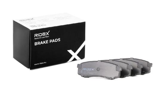 RIDEX Bremsbelagsatz Bremsbeläge Hinten für MITSUBISHI PAJERO IV (V8W, V9W) Bild RIDEX Bremsbelagsatz Bremsbeläge Hinten für MITSUBISHI PAJERO IV (V8W, V9W)