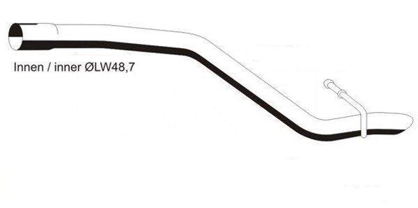 VEGAZ Abgasrohr Hinten für FORD Focus II Schrägheck (DA, HCP, DP)