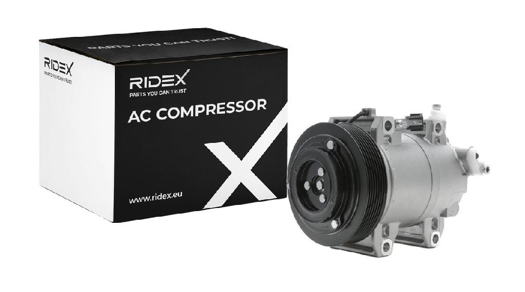 RIDEX A/C Kompressor für Klimaanlage Klimakompressor Kältemittel: R134a PAG 46