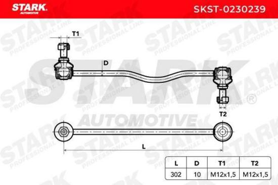 STARK 1x Koppelstange Stabilisator Vorne beidseitig für OPEL ZAFIRA B (A05) Bild STARK 1x Koppelstange Stabilisator Vorne beidseitig für OPEL ZAFIRA B (A05)