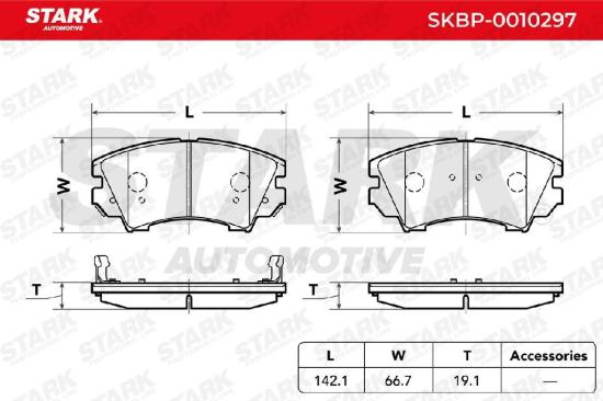 STARK Bremsbelagsatz Bremsbeläge Vorne für OPEL INSIGNIA Caravan ASTRA J Bild STARK Bremsbelagsatz Bremsbeläge Vorne für OPEL INSIGNIA Caravan ASTRA J