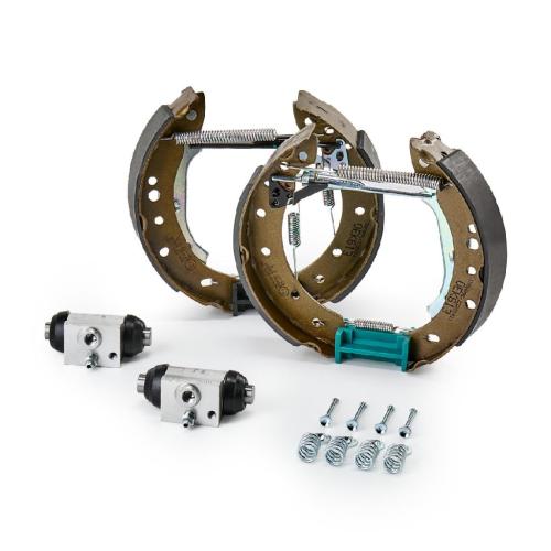 RIDEX Bremsenset Trommelbremse Bremsbacken Satz mit Radbremszylinder mit Zubehör Bild RIDEX Bremsenset Trommelbremse Bremsbacken Satz mit Radbremszylinder mit Zubehör