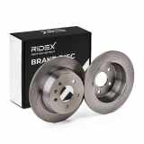RIDEX 82B0115 2x Bremsscheiben Hinten Ø280mm voll passend für MERCEDES-BENZ