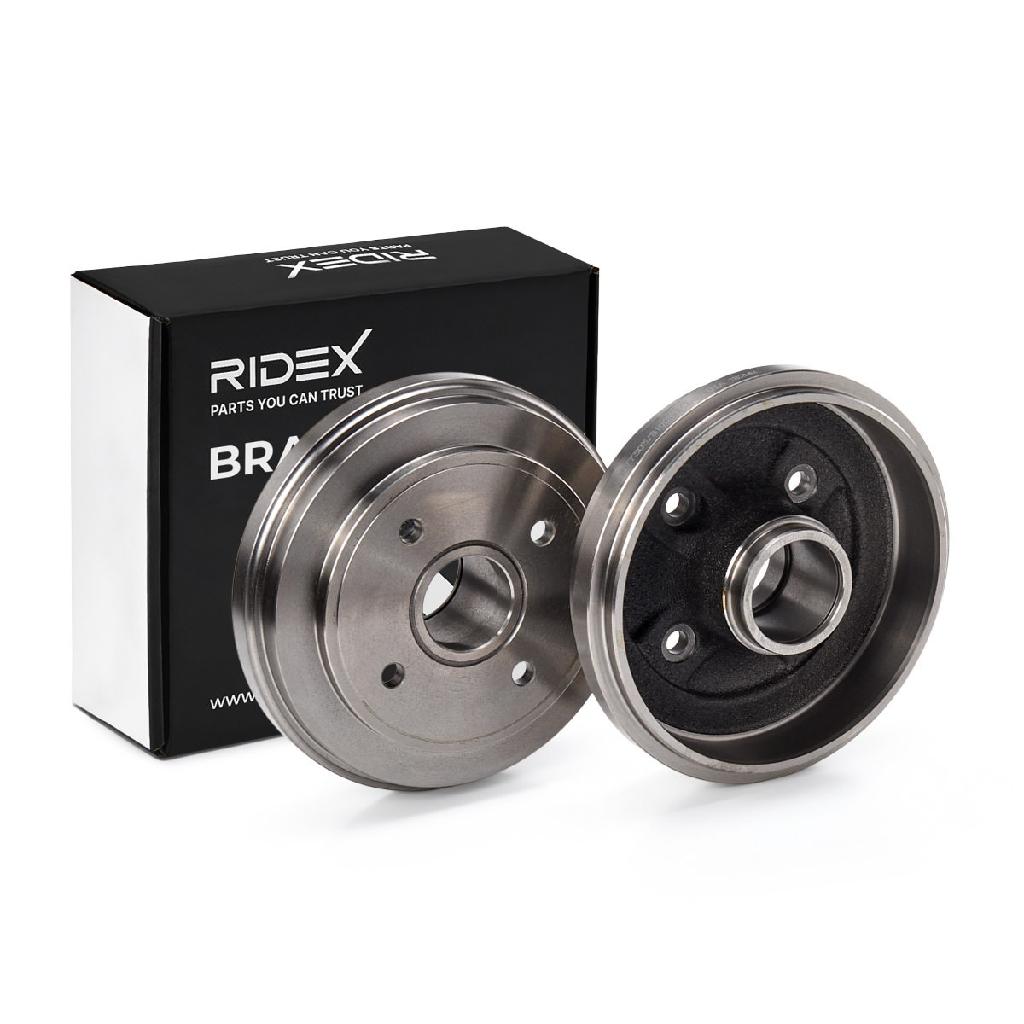 RIDEX 123B0045 2x Bremstrommeln Set Hinten InnenØ180mm AußenØ208mm für OPEL