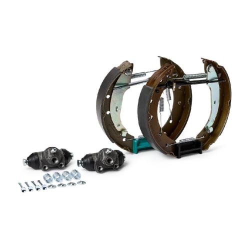 RIDEX Bremsenset Trommelbremse Bremsbacken Satz mit Radbremszylinder Hinten Bild RIDEX Bremsenset Trommelbremse Bremsbacken Satz mit Radbremszylinder Hinten
