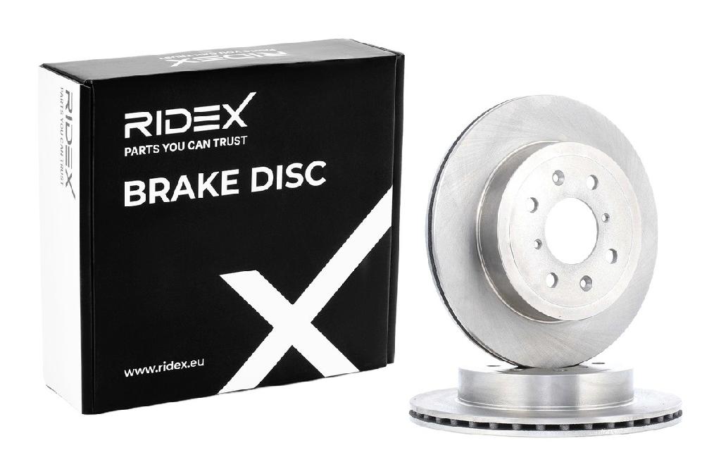 RIDEX 82B0268 2x Bremsscheiben Vorne Ø252,6mm Belüftet für OPEL AGILA