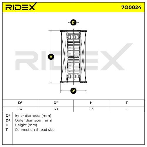 RIDEX Ölfilter Motorölfilter Filtereinsatz mit Dichtungen 7O0024 für NISSAN Bild RIDEX Ölfilter Motorölfilter Filtereinsatz mit Dichtungen 7O0024 für NISSAN
