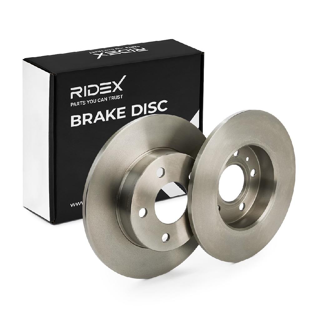 RIDEX 82B0002 2x Bremsscheiben Hinten Ø264mm voll für OPEL ZAFIRA B (A05)