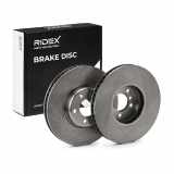 RIDEX 82B0804 1x Bremsscheibe Vorne rechts Ø348mm Belüftet für BMW 5 Touring