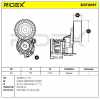 RIDEX 310T0057 Spannrolle Keilrippenriemen für VW POLO (9N) 03D903305B Bild RIDEX 310T0057 Spannrolle Keilrippenriemen für VW POLO (9N) 03D903305B