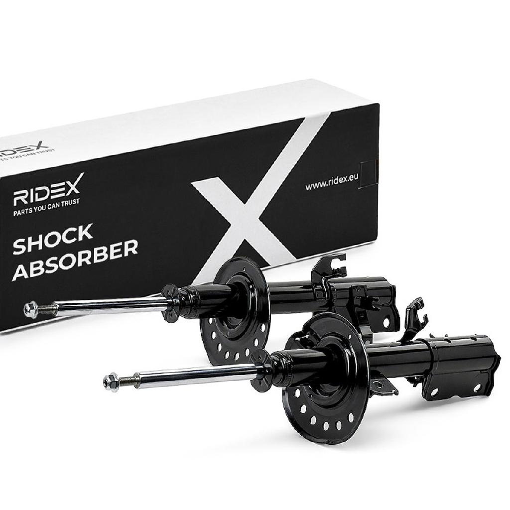 RIDEX 854S1683 2x Stoßdämpfer Federbein Gasdruck Vorne für NISSAN E4303JD01A