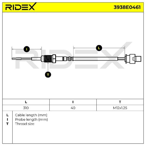 RIDEX 3938E0461 Abgastemperatursensor 2-Polig für BMW 5 Touring (F11) Bild RIDEX 3938E0461 Abgastemperatursensor 2-Polig für BMW 5 Touring (F11)