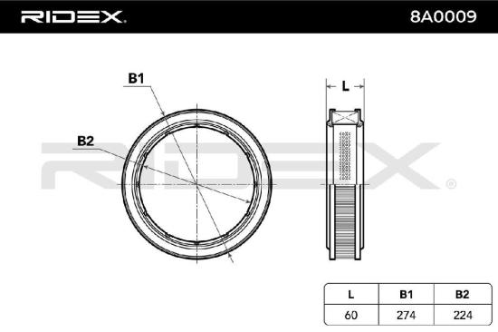 RIDEX 8A0009 Motor Luftfilter Rund Umluftfilter für VW Golf 1II (1H1) Golf 1I Bild RIDEX 8A0009 Motor Luftfilter Rund Umluftfilter für VW Golf 1II (1H1) Golf 1I