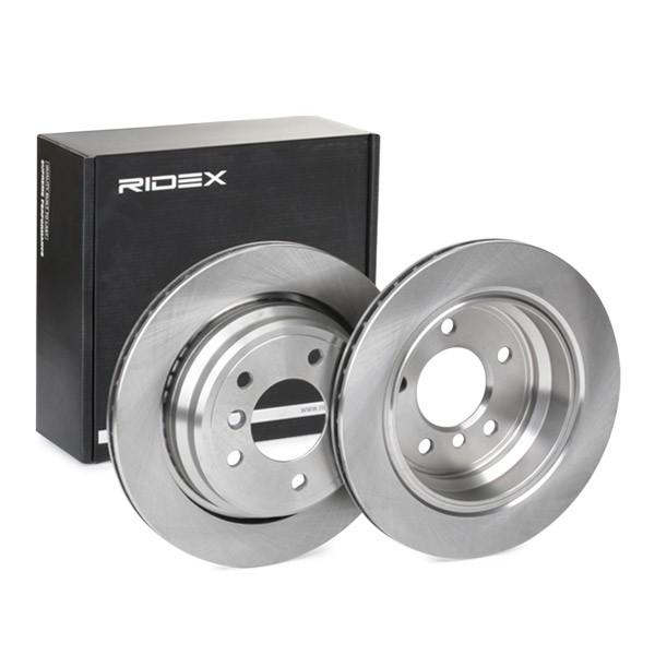 RIDEX 82B0162 2x Bremsscheiben Hinten Ø297,8mm Belüftet für BMW 5 Limousine