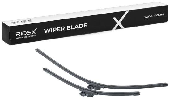 2x RIDEX Scheibenwischer Satz Wischerblätter Satz mit Spoiler Vorne Länge 1: Top Bild 2x RIDEX Scheibenwischer Satz Wischerblätter Satz mit Spoiler Vorne Länge 1: Top