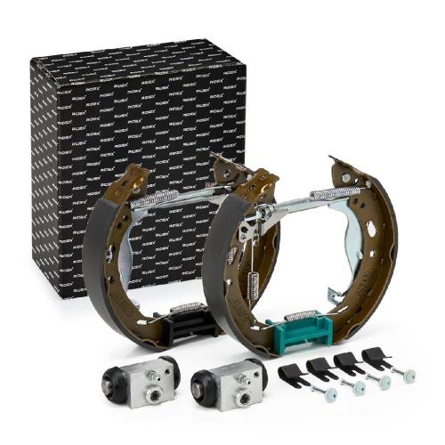 RIDEX Bremsenset Trommelbremse Bremsbacken Satz mit Radbremszylinder mit Zubehör Bild RIDEX Bremsenset Trommelbremse Bremsbacken Satz mit Radbremszylinder mit Zubehör