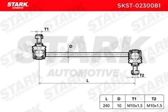 STARK 1x Koppelstange Stabilisator Vorne beidseitig für BMW 3 Limousine (E36) Bild STARK 1x Koppelstange Stabilisator Vorne beidseitig für BMW 3 Limousine (E36)