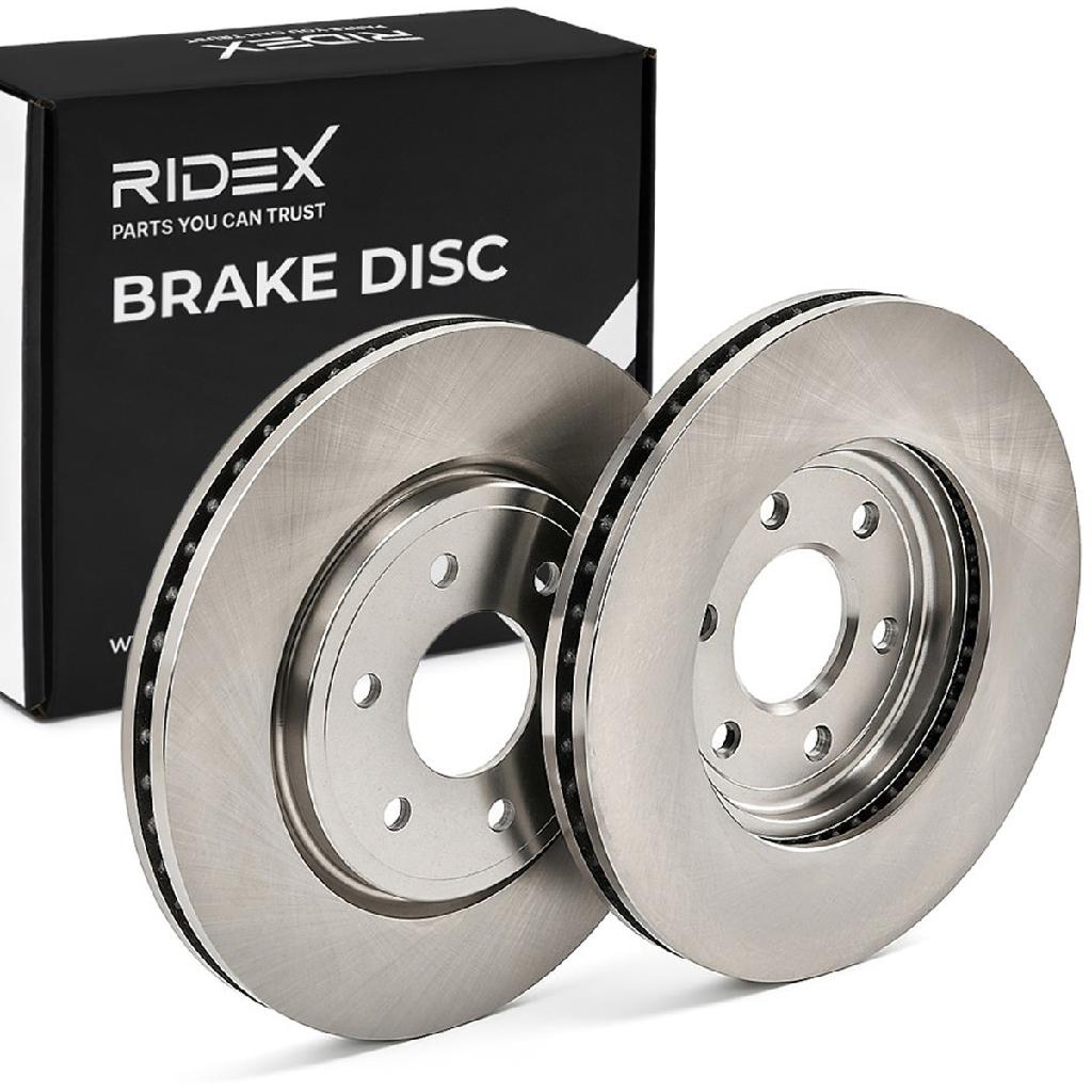 RIDEX 82B0307 2x Bremsscheiben Vorne Ø296mm Belüftet für NISSAN 402069BE0C